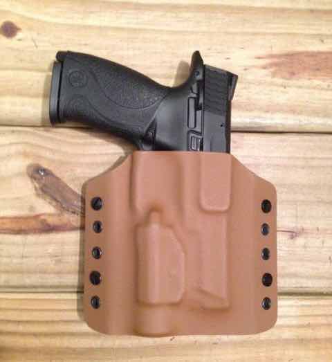 Custom Light Bearing Holster - OWB High Guard (image for) Custom Light Bearing Holster - OWB High Guard